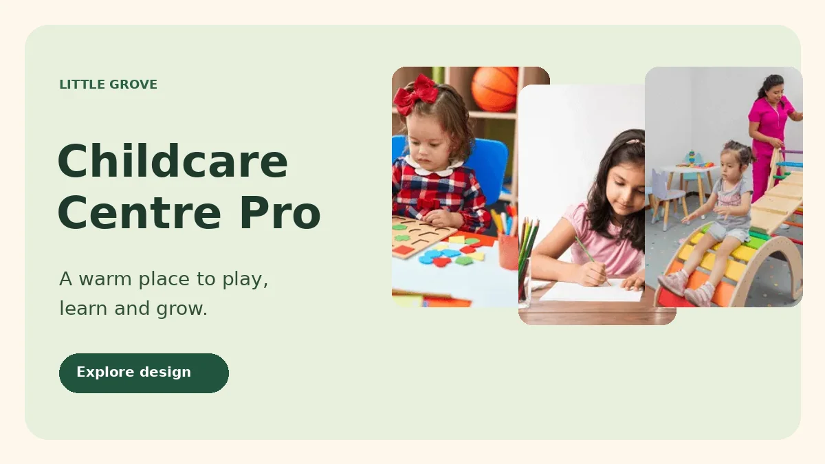 RoMi Childcare Centre Pro website design preview