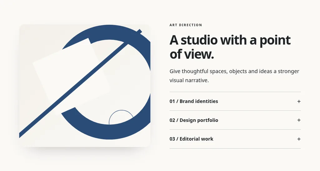Creative Studio design preview