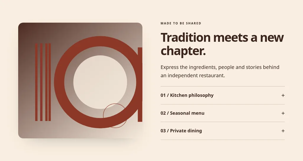 Restaurant Heritage design preview