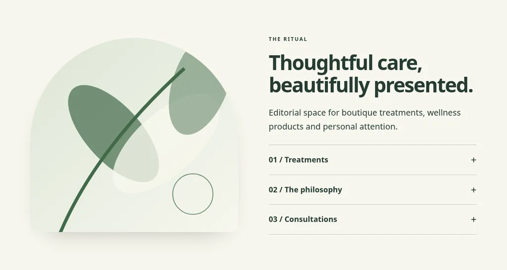 Wellness Boutique design preview
