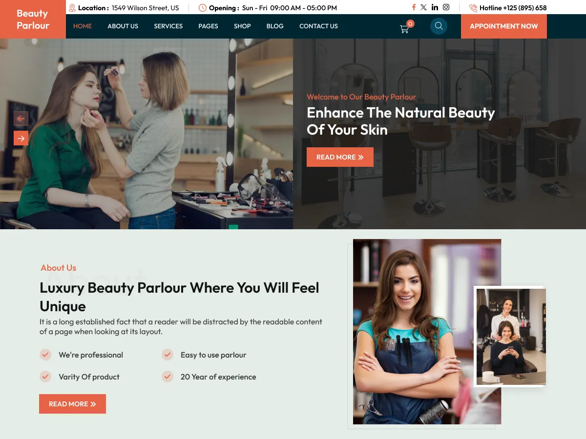 RoMi Beauty Parlour Salon design preview