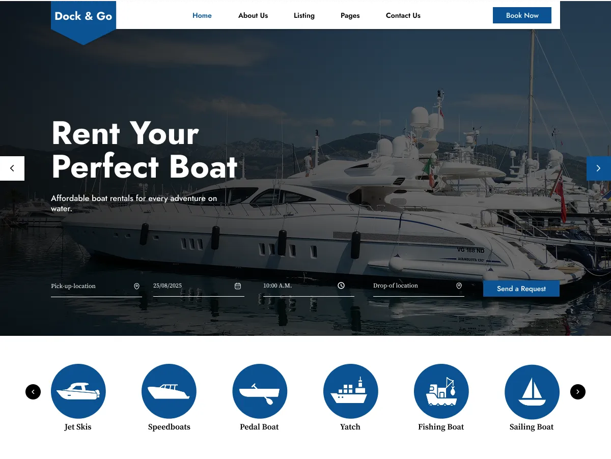 RoMi Boat Rental design preview