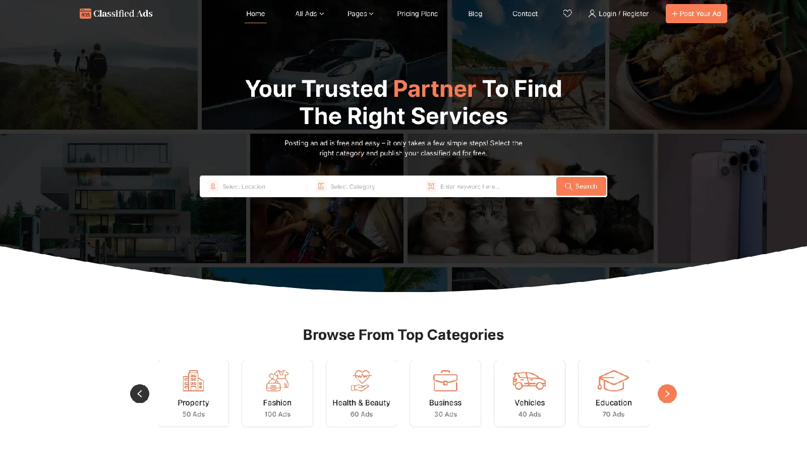 RoMi Classified Ads design preview