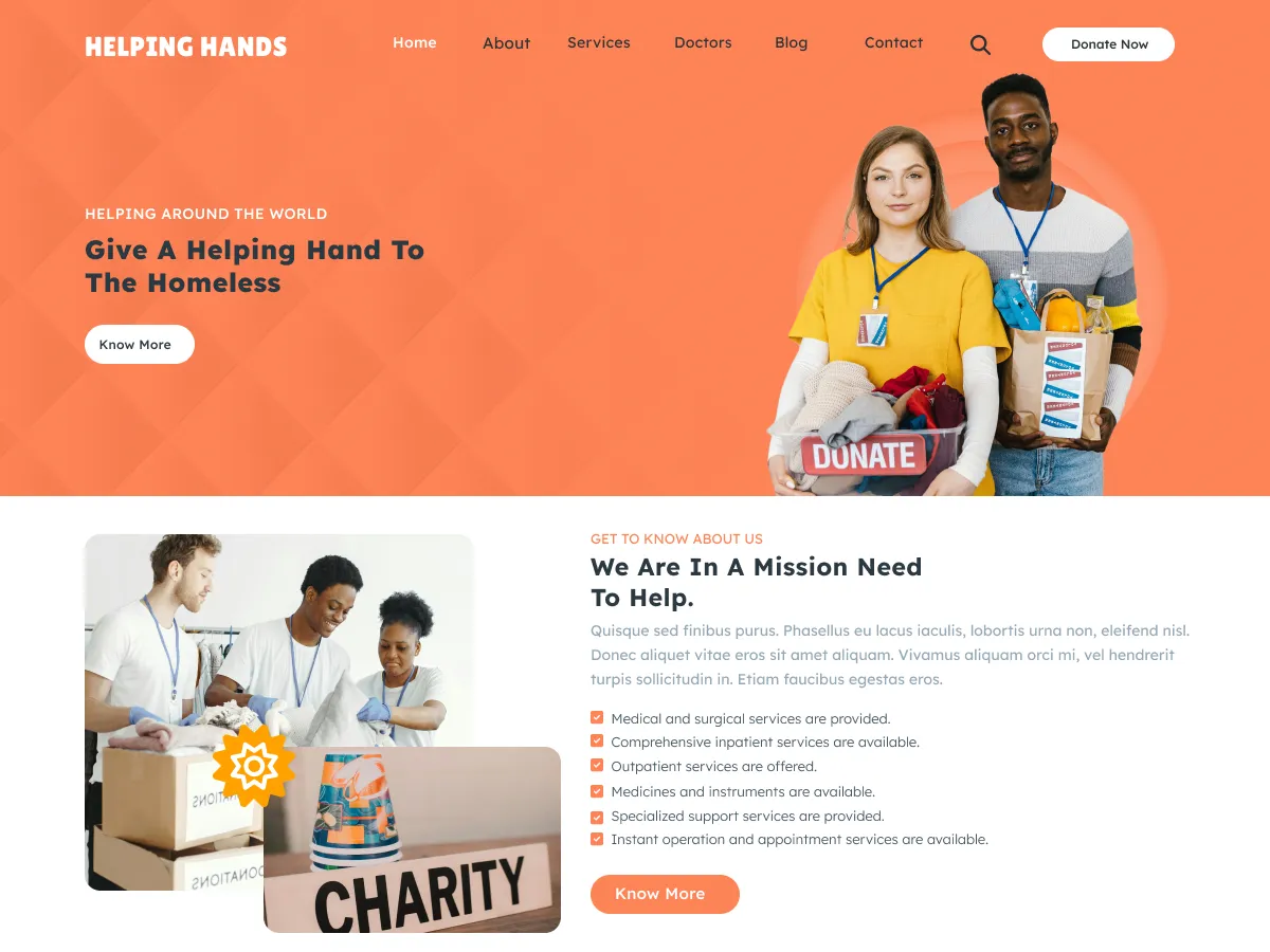 RoMi Charity Nonprofit design preview
