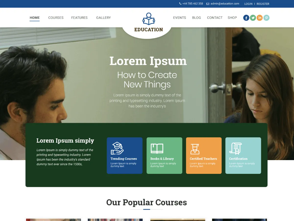 RoMi Education Reform design preview