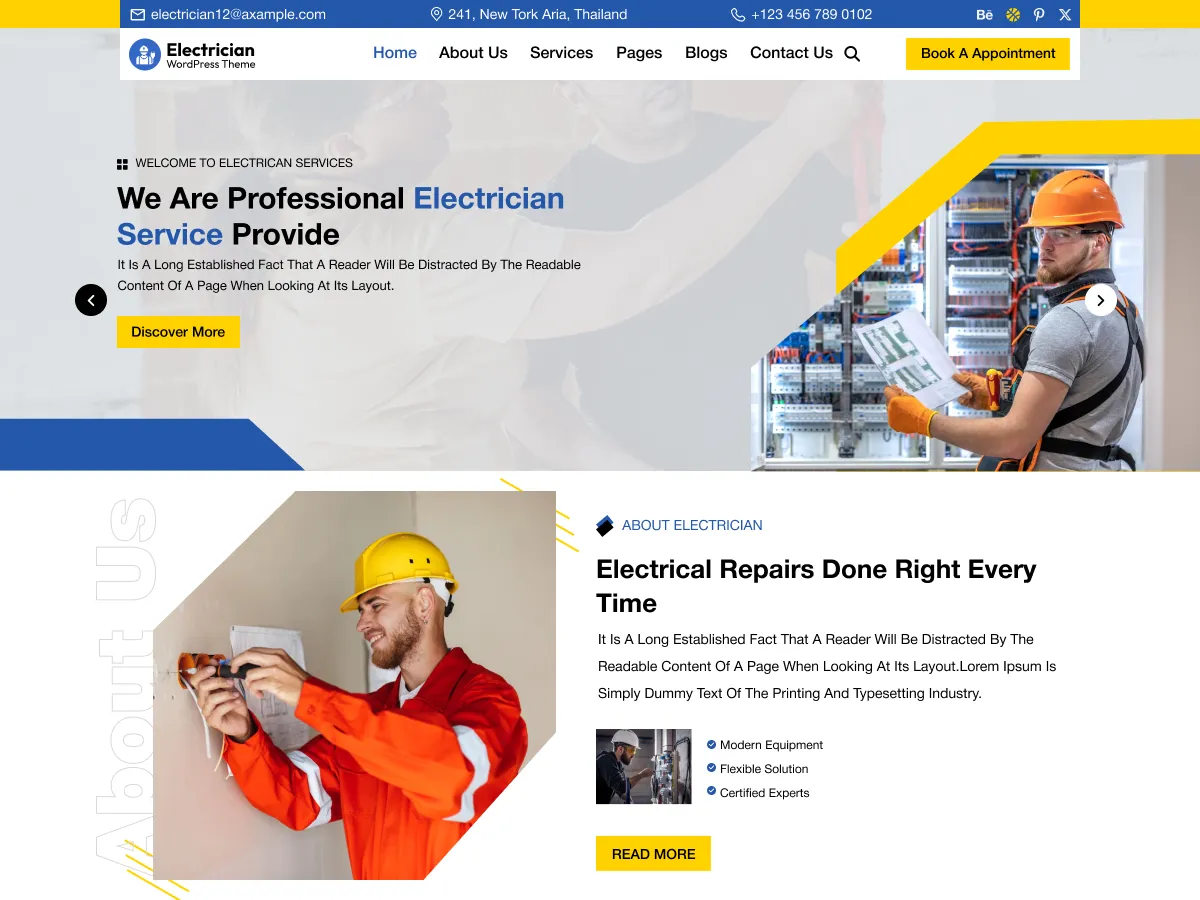 RoMi Electrician Company design preview