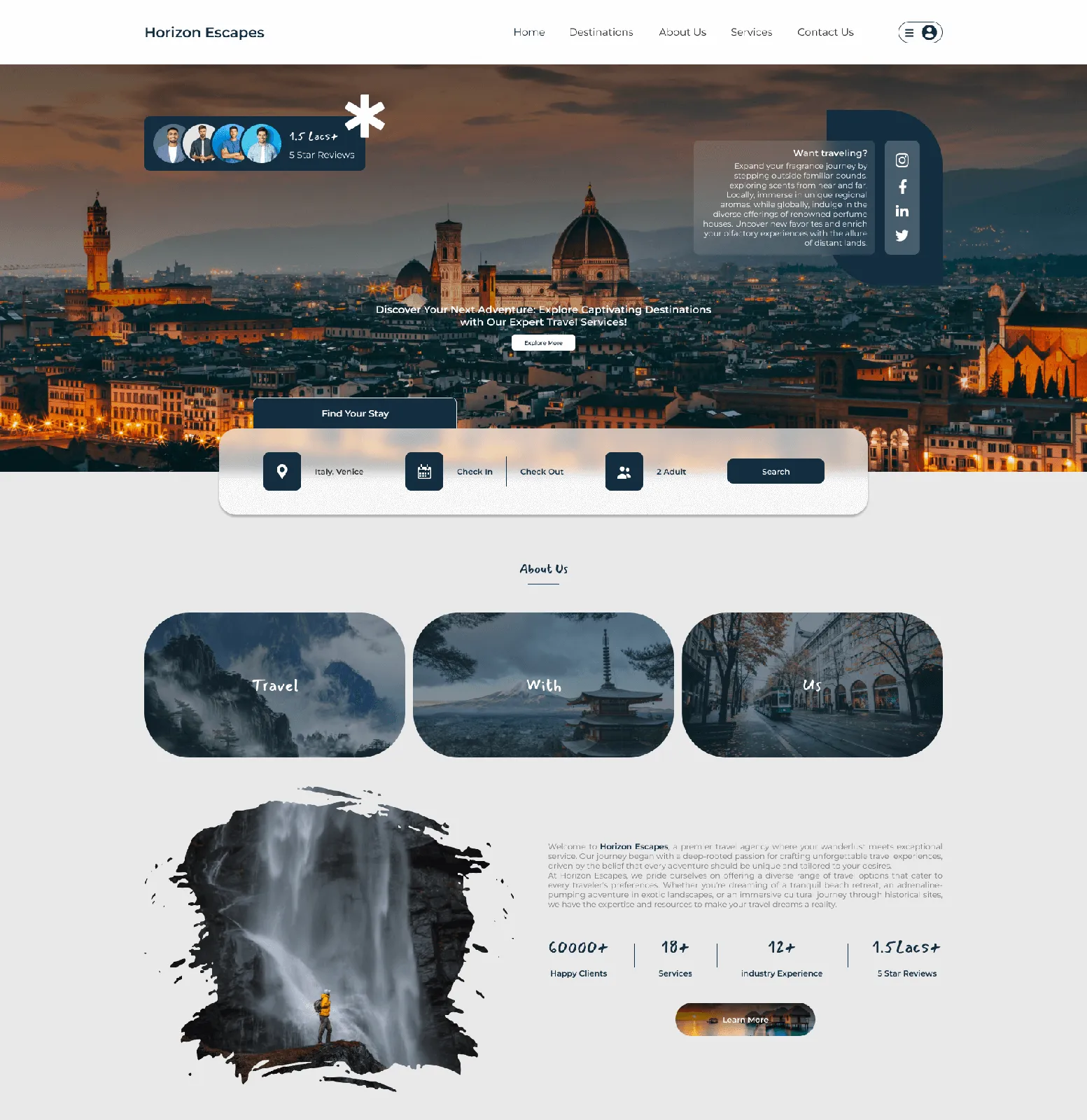 RoMi Travel Agents design preview