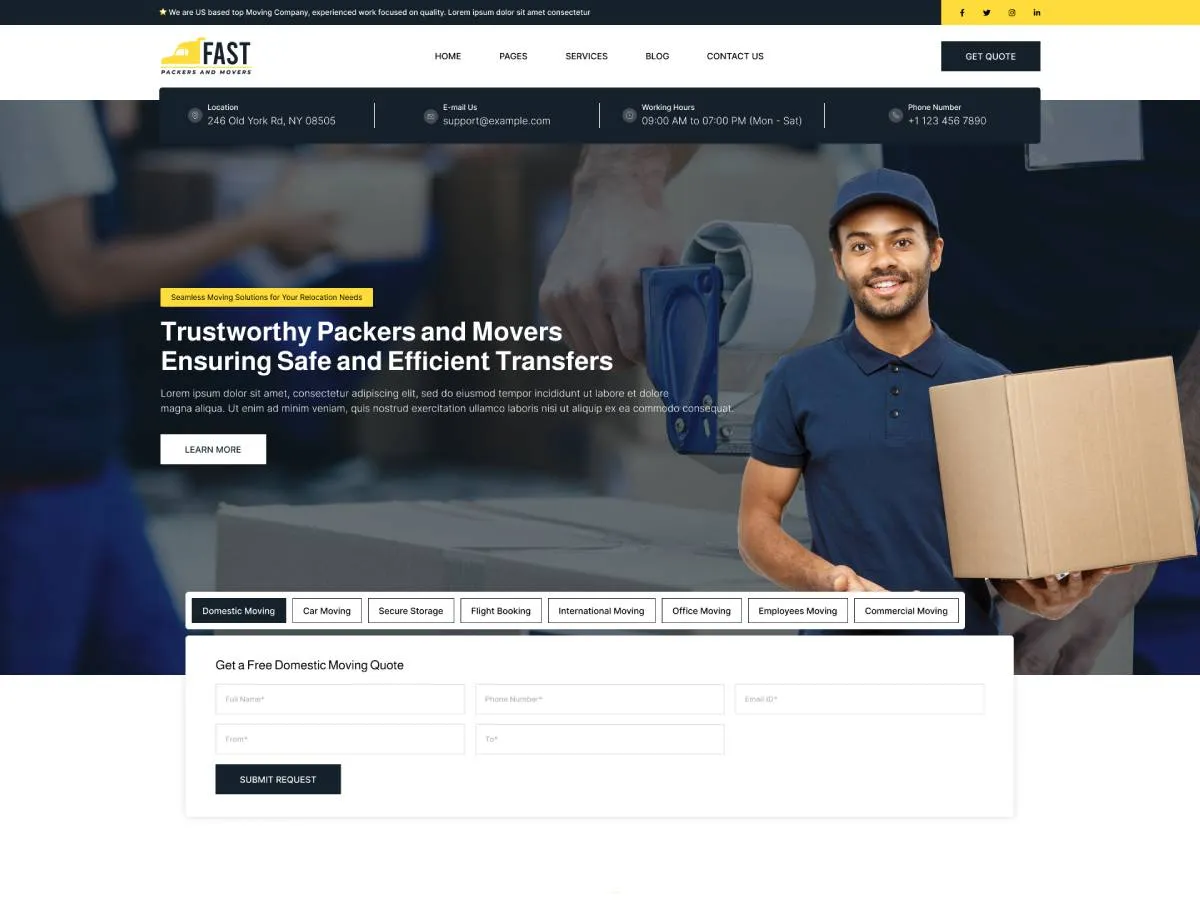 RoMi Packers Movers Company design preview