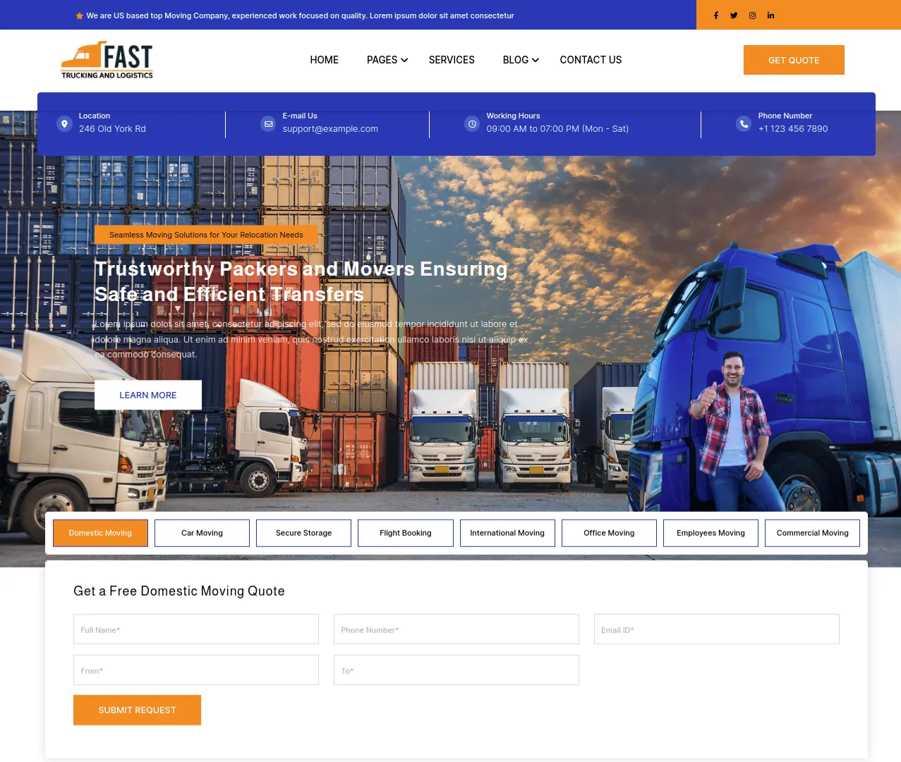 RoMi Trucking Company design preview
